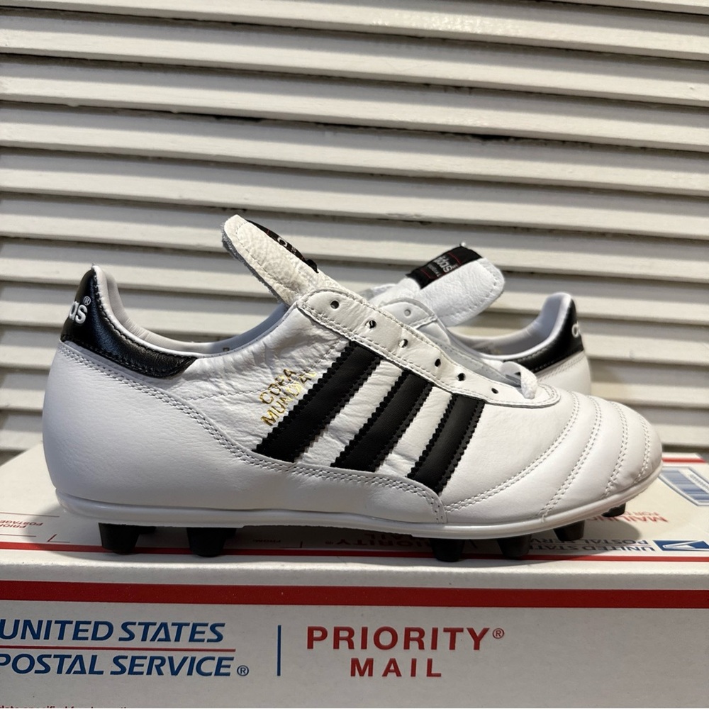 New Adidas Copa Mundial Leather Soccer Cleats White Black Men's Size 5 8 ID4050
